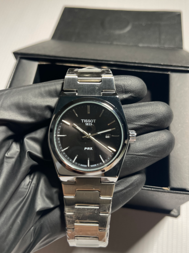 Tissot PRX 40mm Quartz Black Dial Stainless Steel Men's Watch